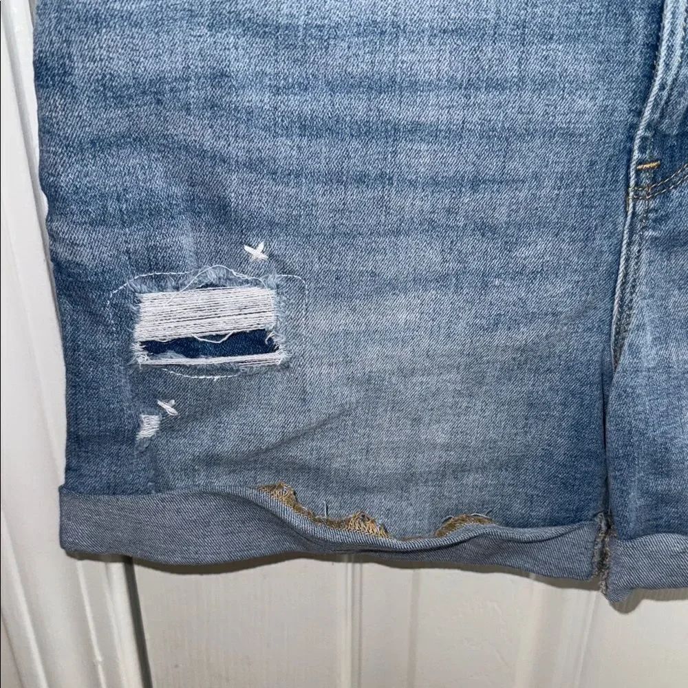 Denim Distressed Shorts - Picture 4 of 7